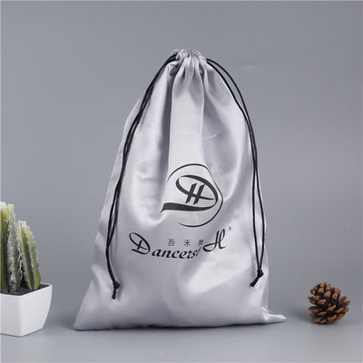 Custom Logo Satin Drawstring Tasche für Haar Perücke Lagerung und große Seiden Geschenkverpackung