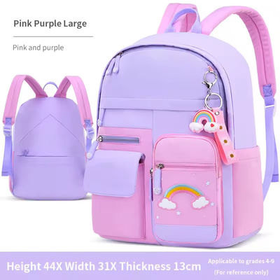 Kleine Kinder Schultasche Große Kapazität bunter rosa Custom Logo Rucksack für Kinder