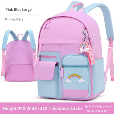 Kleine Kinder Schultasche Große Kapazität bunter rosa Custom Logo Rucksack für Kinder
