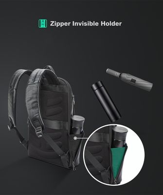 Personalisieren Sie den Leder-Laptop-Rucksack mit USB-Ladestation