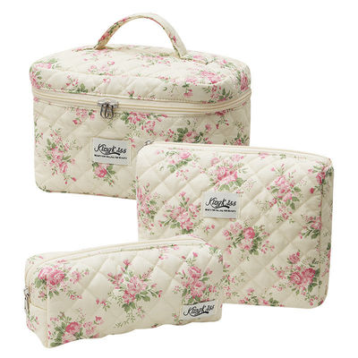 Leichtgewichtige Blaue Gingham Make-up Tasche Neues Modisches Stil für Frauen Reisebedürfnisse