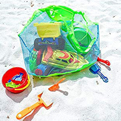 Neueste Mode-Stil Kinder Sand weg Klappbare Strand-Tote-Tasche Spielzeug Lagerung Mesh-Tasche