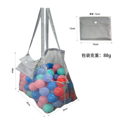 Neueste Mode-Stil Kinder Sand weg Klappbare Strand-Tote-Tasche Spielzeug Lagerung Mesh-Tasche