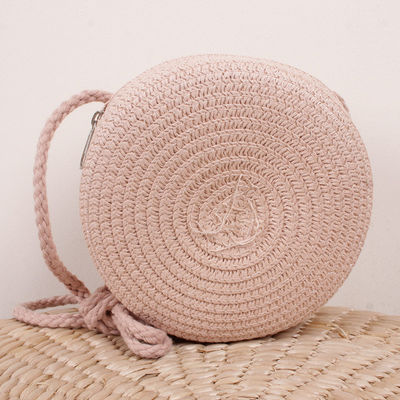 Unisex Retro Trend Strandtasche Gewebte Stroh Handtasche für große Kapazität Cross-Body Taschen