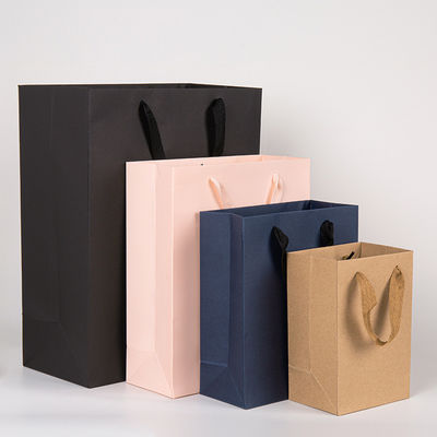 Custom Printed Logo Luxus Boutique Shopping Papier-Geschenktaschen