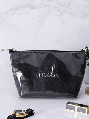 Reisefreundliche wasserdichte Kosmetiktasche mit festem Muster und individuellen Farboptionen