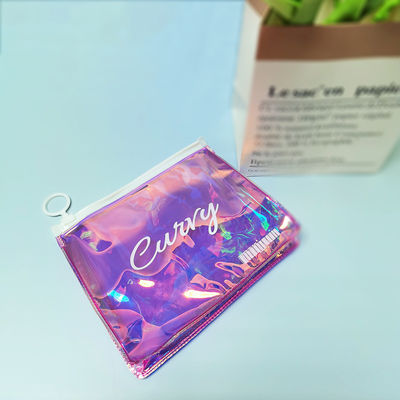 Custom Holographische TPU PVC Reißverschluss Tasche für Frauen Make-up Kosmetik Tasche Design