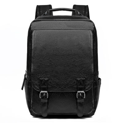 Akzeptabel OEM/ODM PU-Leder-Männer-Laptop-Rucksack mit Computer-Zwischenschicht im Inneren