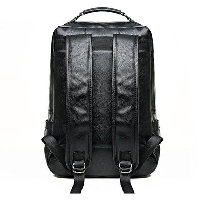 Akzeptabel OEM/ODM PU-Leder-Männer-Laptop-Rucksack mit Computer-Zwischenschicht im Inneren
