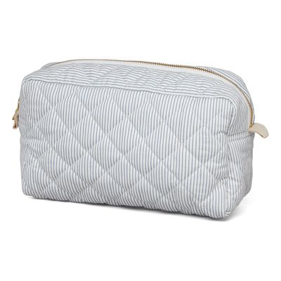 Massivmuster Custom Logo Weich Puffige Baumwolltasche Gequilte Bio Baumwolle Kosmetiktasche