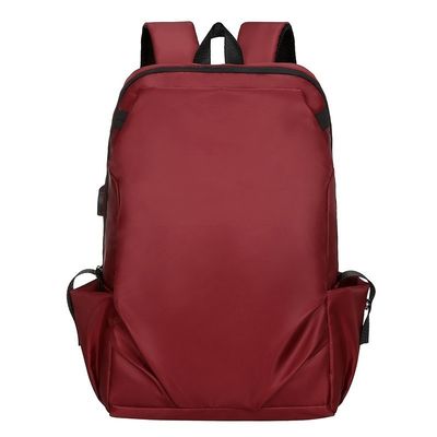 Oxford Laptop Rucksack mit USB-Ladestation und Computer-Zwischenschicht für Geschäftsreisen