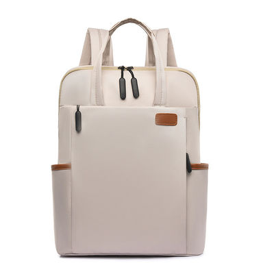 Farbgeschneiderte Handtasche für Damen im Freien, Rucksack mit Computer-Zwischenschicht