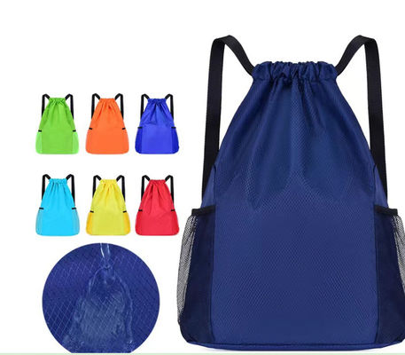 Individuelles Logo Akzeptiert Schultasche Schnürstrich Rucksack zum Fitnessstudio Reisen Strandschwimmen
