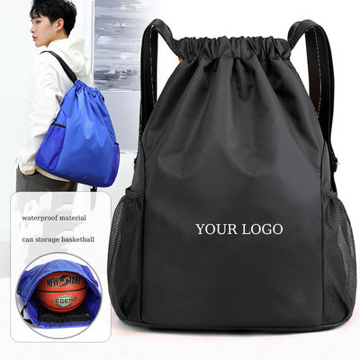 Individuelles Logo Akzeptiert Schultasche Schnürstrich Rucksack zum Fitnessstudio Reisen Strandschwimmen