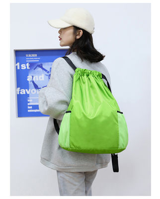 Individuelles Logo Akzeptiert Schultasche Schnürstrich Rucksack zum Fitnessstudio Reisen Strandschwimmen