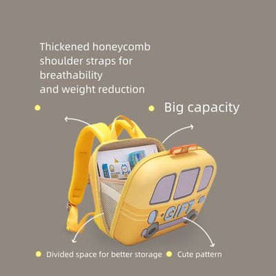 Unisex PVC Kinder-Schule Rucksack für Mädchen Jungen Cartoon Wasserdicht Kinder-Schule Taschen
