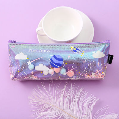 Trendy Style Baumwolle Leinwand Reißverschluss Reisetasche Make-up Kosmetik Tasche mit festem Muster