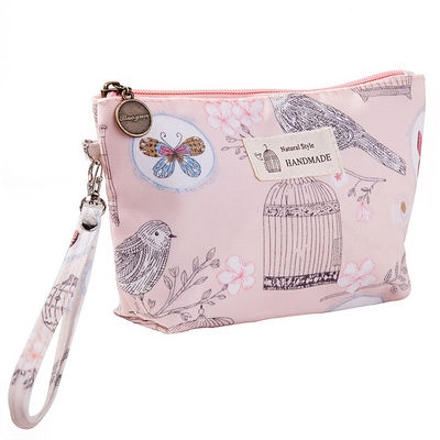 Make-up-Kosmetik-Tasche Custom Logo einfache Leinwand Toilettenartikel Tasche Baumwolle Kosmetik-Taschen