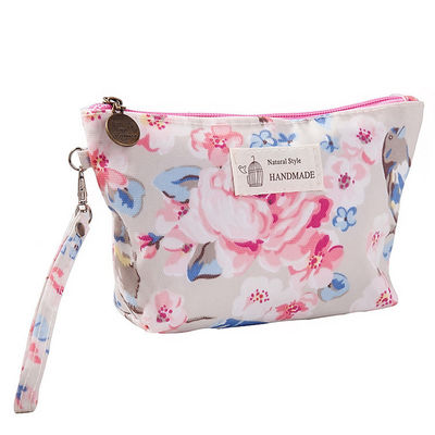 Make-up-Kosmetik-Tasche Custom Logo einfache Leinwand Toilettenartikel Tasche Baumwolle Kosmetik-Taschen
