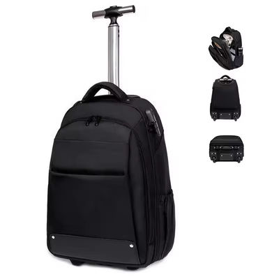 Personalisiertes Logo Männer-Reisewagen-Rucksack mit Rädern und Diebstahlschutz