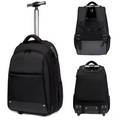 Personalisiertes Logo Männer-Reisewagen-Rucksack mit Rädern und Diebstahlschutz