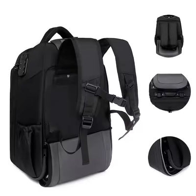 Personalisiertes Logo Männer-Reisewagen-Rucksack mit Rädern und Diebstahlschutz