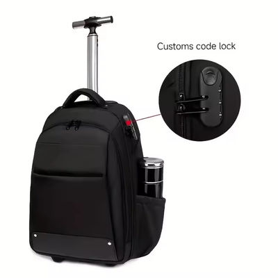 Personalisiertes Logo Männer-Reisewagen-Rucksack mit Rädern und Diebstahlschutz