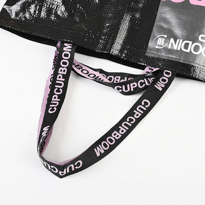 Handgestaltete, langlebige, PE-PP-gewebte Handtasche mit individuellem Logo und Lamination