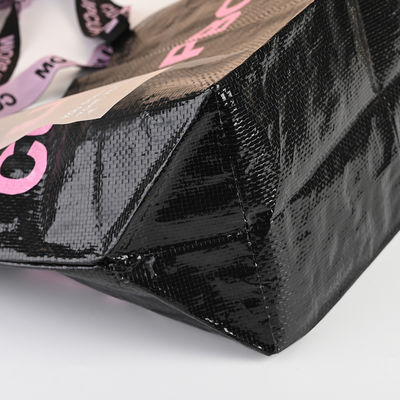 Handgestaltete, langlebige, PE-PP-gewebte Handtasche mit individuellem Logo und Lamination
