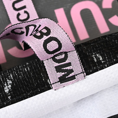 Handgestaltete, langlebige, PE-PP-gewebte Handtasche mit individuellem Logo und Lamination