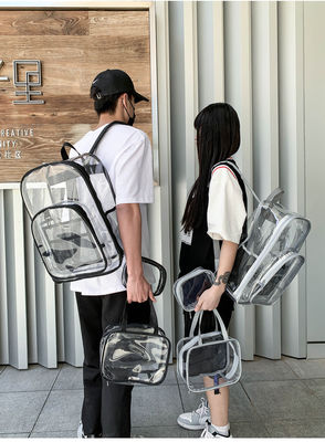 Neueste Mode-Style Rucksack Transparentes PVC Wasserdicht Unisex Schultaschen 3PCS Set