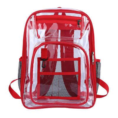 Multi-Pocket Transparent Schul Rucksack mit benutzerdefiniertem Logo und wasserdichtem Funktion
