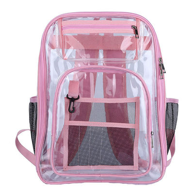 Multi-Pocket Transparent Schul Rucksack mit benutzerdefiniertem Logo und wasserdichtem Funktion