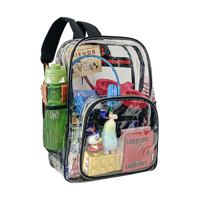 Multi-Pocket Transparent Schul Rucksack mit benutzerdefiniertem Logo und wasserdichtem Funktion