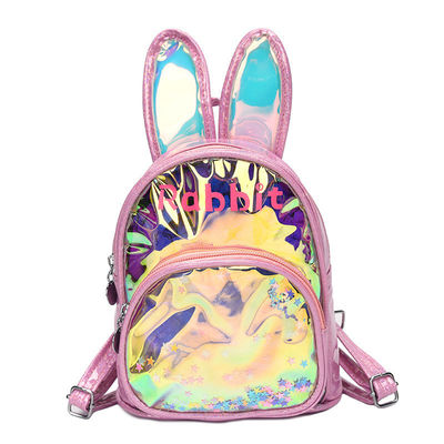 Personalized Logo Akzeptiert 3D Kaninchen Kinder Schul Rucksack Sequin Tasche Süße Mädchen Tasche