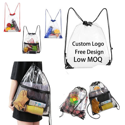 String Schließung Custom Logo 210D Polyester Drawstring Rucksack für Reisen