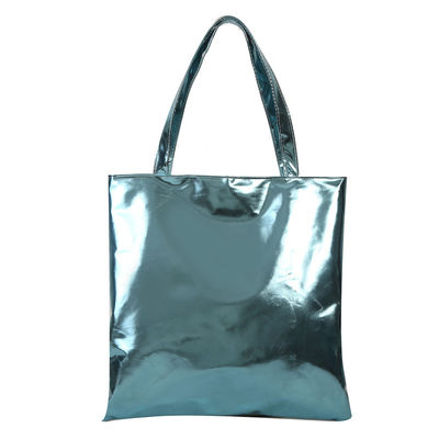 Weicher Handtasche einfache feste Farbe glänzendes Patent Leder für süße Mädchen Einkaufstasche