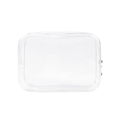 Pvc-Zipper Toilettenartikel Kosmetik-Tasche Custom-Größe Logo klare Make-up-Tasche für Frauen Mode-Stil