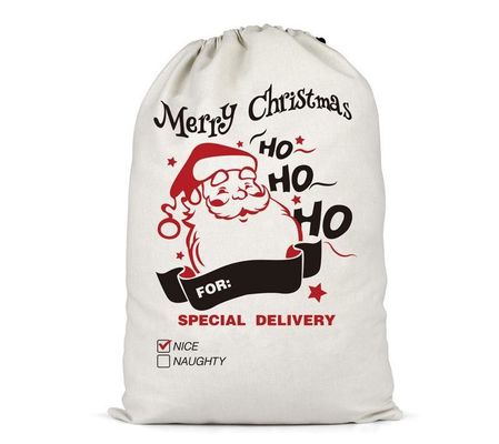 angepasste Farbe und benutzerdefiniertes Logo akzeptiert Weihnachts-Portable Canvas-Taschen wiederverwendbar