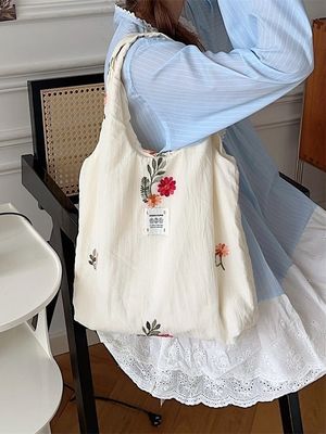 Hochschüler-Schultertasche Großkapazität Tote-Tasche mit süßem Blumendruckdesign