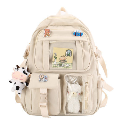 Customized Farbe koreanischer Rucksack Chinesisch niedlich schicke Kawai Schultaschen für High School Teenager
