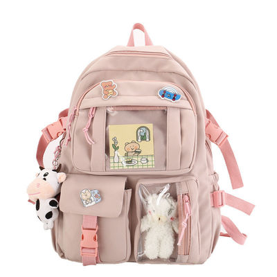 Customized Farbe koreanischer Rucksack Chinesisch niedlich schicke Kawai Schultaschen für High School Teenager
