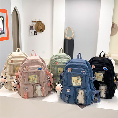 Customized Farbe koreanischer Rucksack Chinesisch niedlich schicke Kawai Schultaschen für High School Teenager