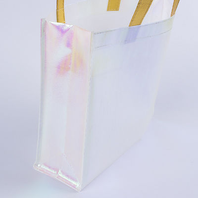 Druckgeschneiderte Logo nicht gewebte metallische glänzende laminierte Geschenk-Tote-Tasche für das tägliche Leben