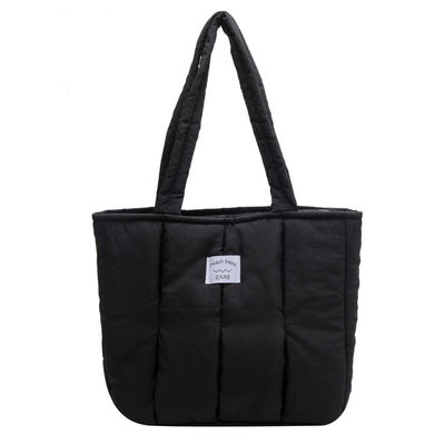 Custom Tote Bag für Frauen 2024 Winter Fashion Gequilte Schultertasche Große Kapazität