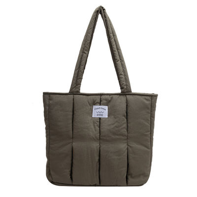 Custom Tote Bag für Frauen 2024 Winter Fashion Gequilte Schultertasche Große Kapazität