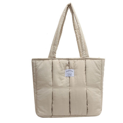 Custom Tote Bag für Frauen 2024 Winter Fashion Gequilte Schultertasche Große Kapazität