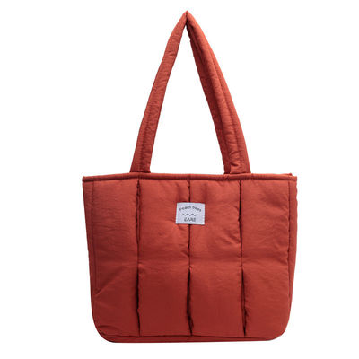 Custom Tote Bag für Frauen 2024 Winter Fashion Gequilte Schultertasche Große Kapazität