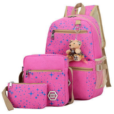 Schultasche Kinder Rucksack Set von 3 für Freizeitreisen mit wasserdichtem Design