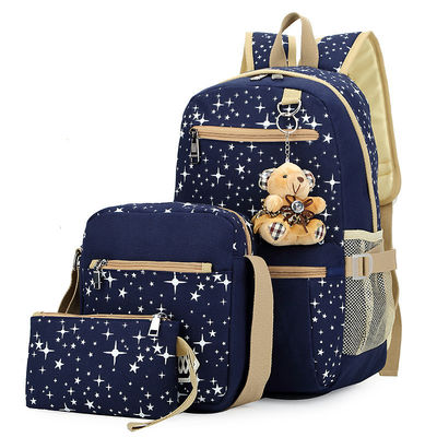 Schultasche Kinder Rucksack Set von 3 für Freizeitreisen mit wasserdichtem Design